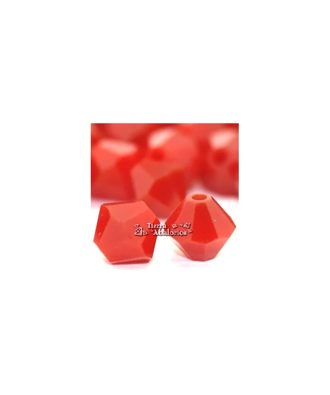 Tupi Swarovski 4mm, Dark Red Coral