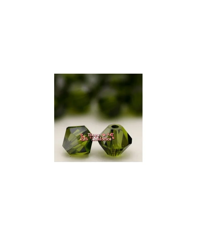 Tupi Swarovski 4mm, Olivine Satin