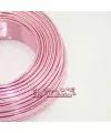 Hilo de Aluminio Moldeable 2mm, Rosa Claro