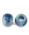 Resina Bola 20x16mm Agujero 10mm Azul Veteado