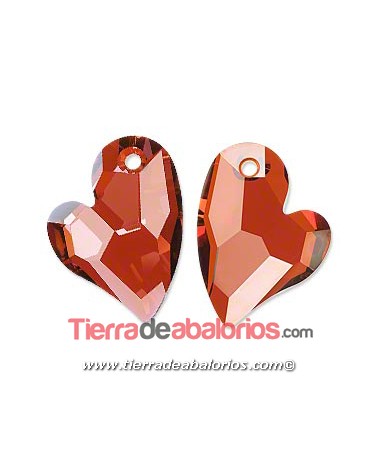 Swarovski Colgante Corazón Devoted 2 U Heart 36mm, Red Magma