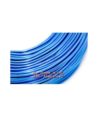 Hilo de Aluminio Moldeable 2mm, Azul Electrico