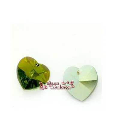 Corazon Swarovski 10,3x10mm Olivine AB Corazon Swarovski 10,3x10mm Olivine AB