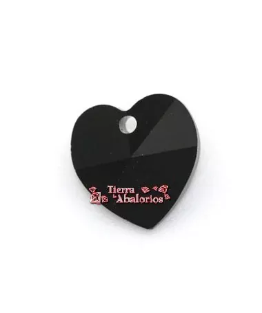 Corazon Swarovski 10,3x10mm Jet Corazon Swarovski 10,3x10mm Jet