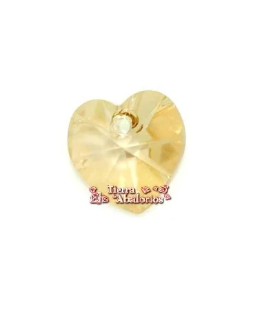 Corazon Swarovski 10,3x10mm Golden Shadow