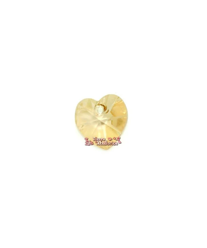 Corazon Swarovski 10,3x10mm Golden Shadow Corazon Swarovski 10,3x10mm Golden Shadow