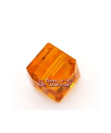 Cubo Swarovski 8mm, Topaz Cubo Swarovski 8mm, Topaz