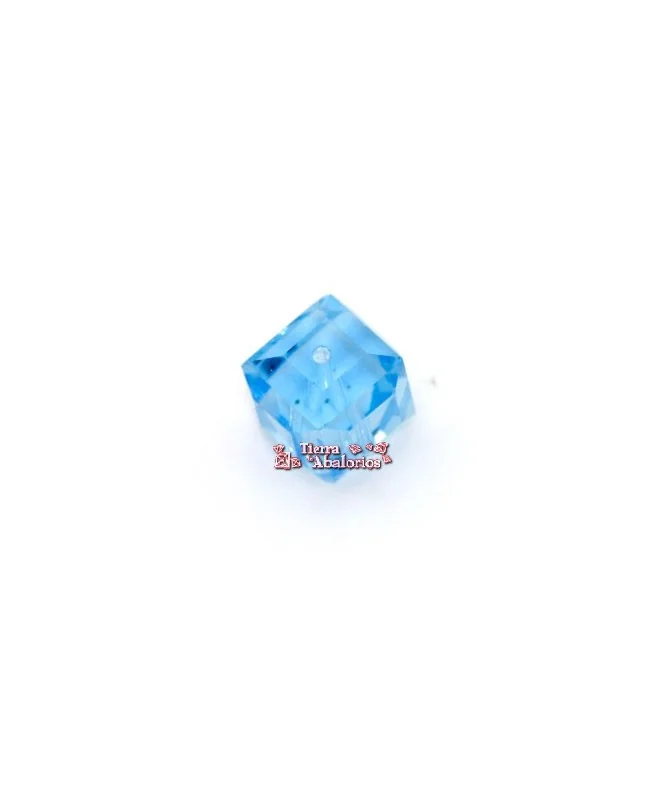 Cubo Swarovski 8mm, Aquamarine