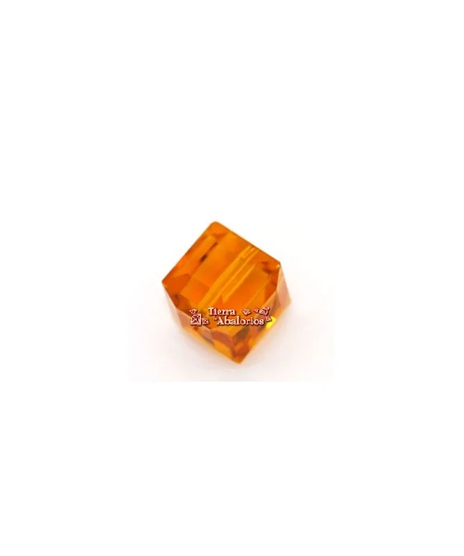 Cubo Swarovski 6mm, Topaz