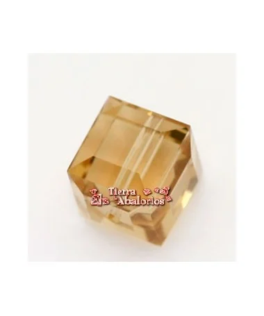 Cubo Swarovski 6mm, Light Colorado Topaz