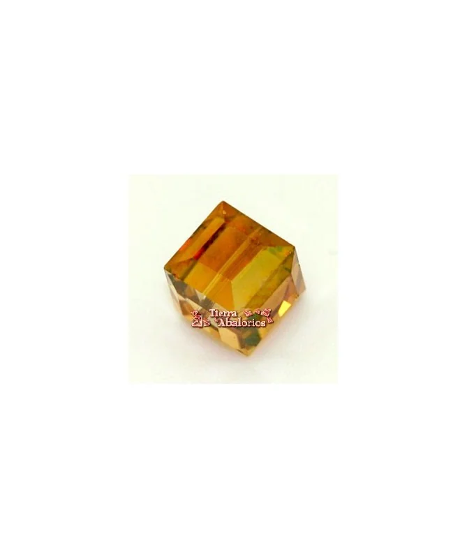 Cubo Swarovski 6mm, Cristal Cooper