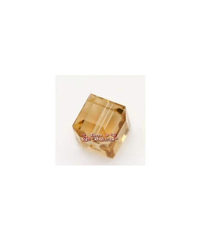 Cubo Swarovski 4mm, Light Colorado Topaz