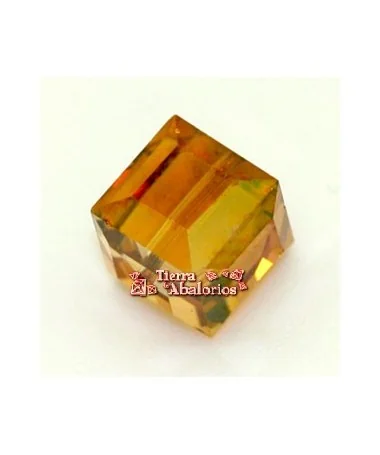 Cubo Swarovski 4mm, Cristal Cooper