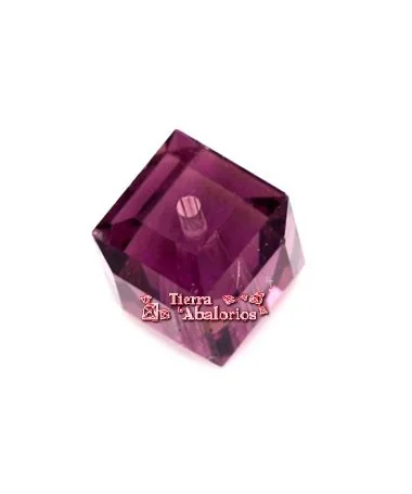 Cubo Swarovski 4mm, Amatista Cubo Swarovski 4mm, Amatista