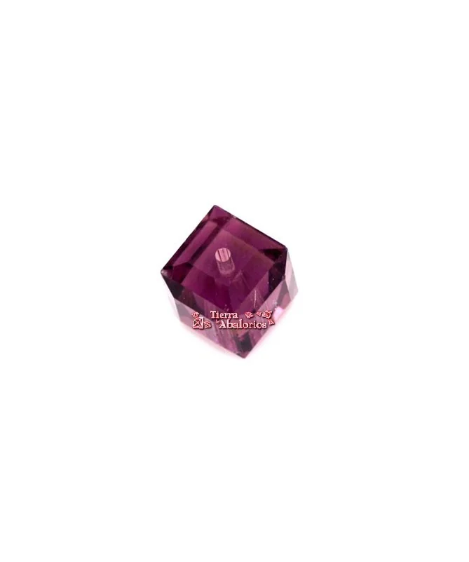 Cubo Swarovski 4mm, Amatista Cubo Swarovski 4mm, Amatista