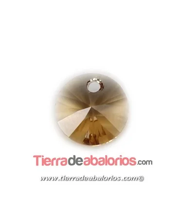 Disco Colgante Swarovski 6mm, Light Colorado Topaz