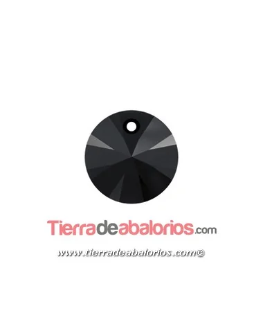Disco Colgante Swarovski 6mm, Jet Disco Colgante Swarovski 6mm, Jet