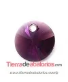 Disco Colgante Swarovski 6mm, Amatista