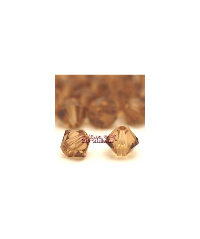 Tupi Swarovski 5mm - Light Smoked Topaz