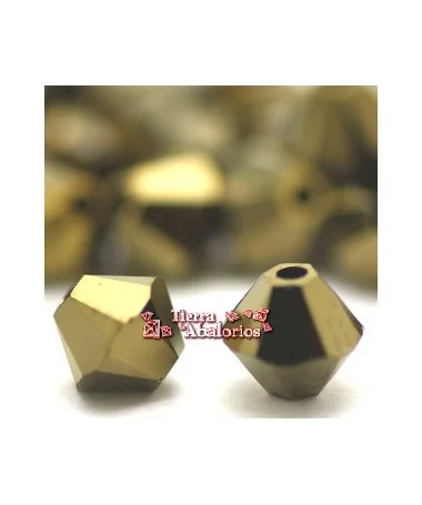 Tupi Swarovski 5mm - Dorado 2X