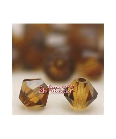 Tupi Swarovski 4mm, Topaz Satin