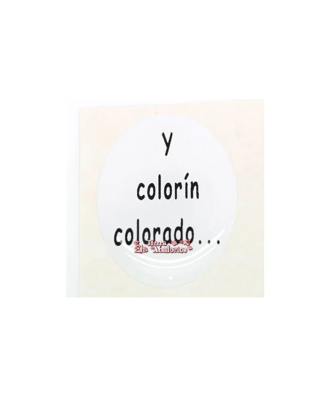 Adhesivo Oval 17x11mm y colorin colorado