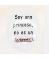Adhesivo Oval 39x27mm Soy una princesa, no es cuento