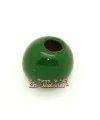 Ceramica Bola 17x14mm Agujero 5mm Verde Inglés