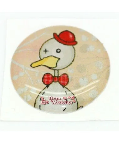 Adhesivo Redondo 20mm El Patito Feo