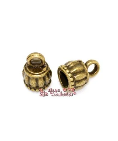 Terminal 15x10mm Agujero 6mm, Oro Viejo Terminal 15x10mm Agujero 6mm, Oro Viejo