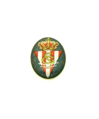 Cabujón Oval Base Plana 15x11mm, Sp. Gijon