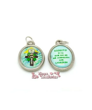 Medalla 22x18mm Diosito xfa que no... Plateada Medalla 22x18mm Diosito xfa que no... Plateada