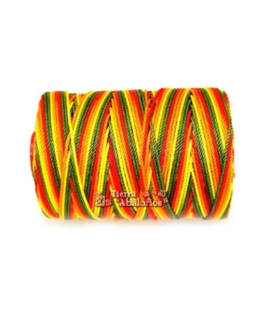 Hilo Trenzado de Nylon 1,5mm - Multicolor (180 metros) Hilo Trenzado de Nylon 1,5mm - Multicolor