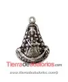 Medalla Virgen del Rocío 25x18mm, Plateada
