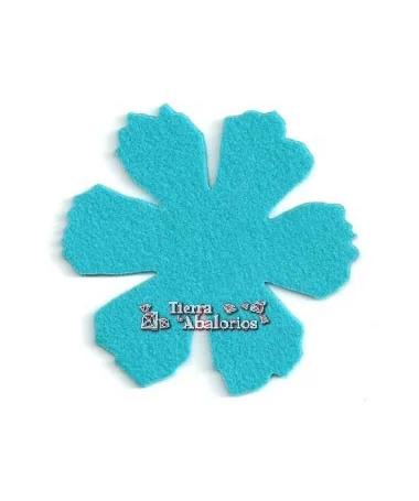 Flor 80mm Turquesa