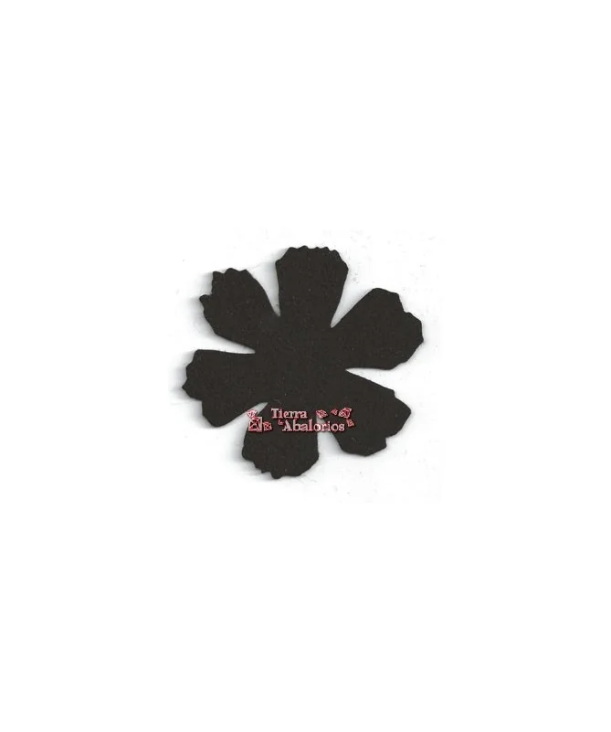 Flor 80mm Negra