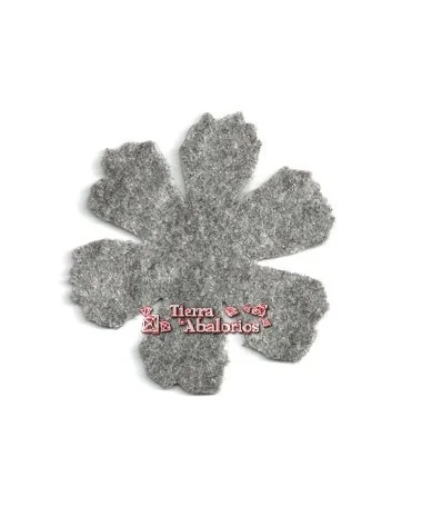 Flor 80mm Gris