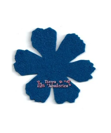 Flor 80mm Azul Electrico