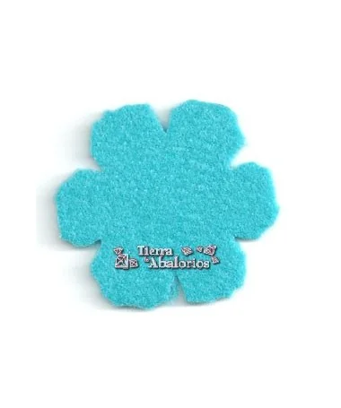 Flor 45mm Turquesa