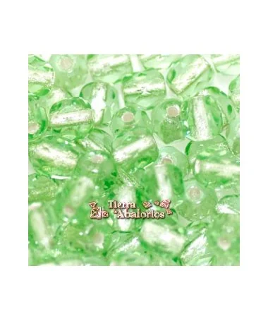 Facetada 4mm Cristal Verde Facetada 4mm Cristal Verde