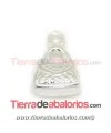 Colgante Bolsito 10x6mm con Anilla, Plata de Ley