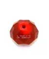 Bola Rondel Facetada 12x9mm Agujero 1mm, Granate