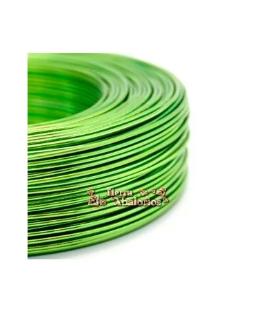 Hilo de Aluminio Moldeable 2mm, Verde