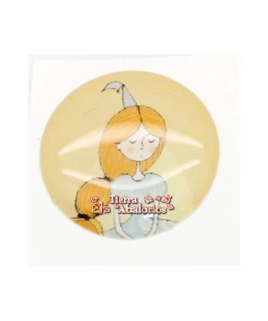 Adhesivo Redondo 20mm Rapunzel