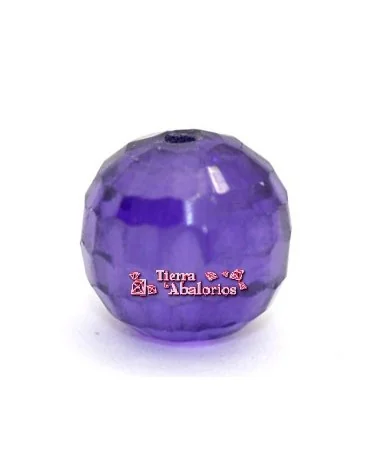Circonita Bola Facetada 8mm Agujero 0,8mm, Purple Circonita Bola Facetada 8mm Agujero 0,8mm, Purple