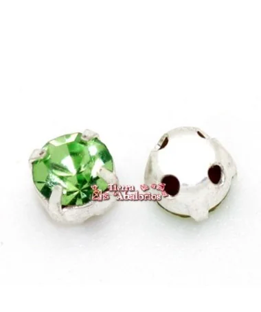 Chaton Engastado Swarovski SS18, Peridot Chaton Engastado Swarovski SS18, Peridot