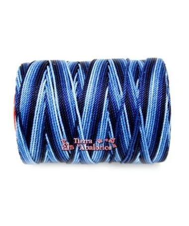 Hilo Trenzado de Nylon 1,5mm - Azul Degradee
