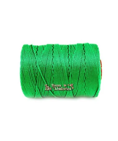 Hilo Trenzado de Nylon 1,5mm - Verde Pradera (metro) Hilo Trenzado de Nylon 1,5mm - Verde Manzana