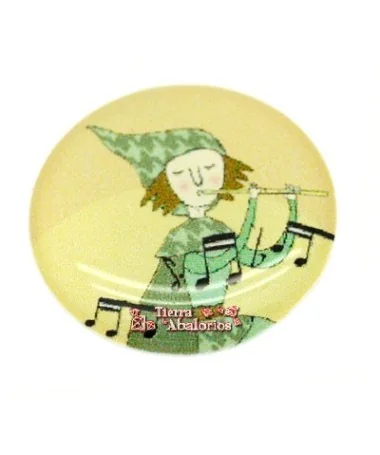 Adhesivo Redondo 20mm El Flautista de Hamelin