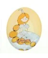 Adhesivo Oval 39x27mm Rapunzel
